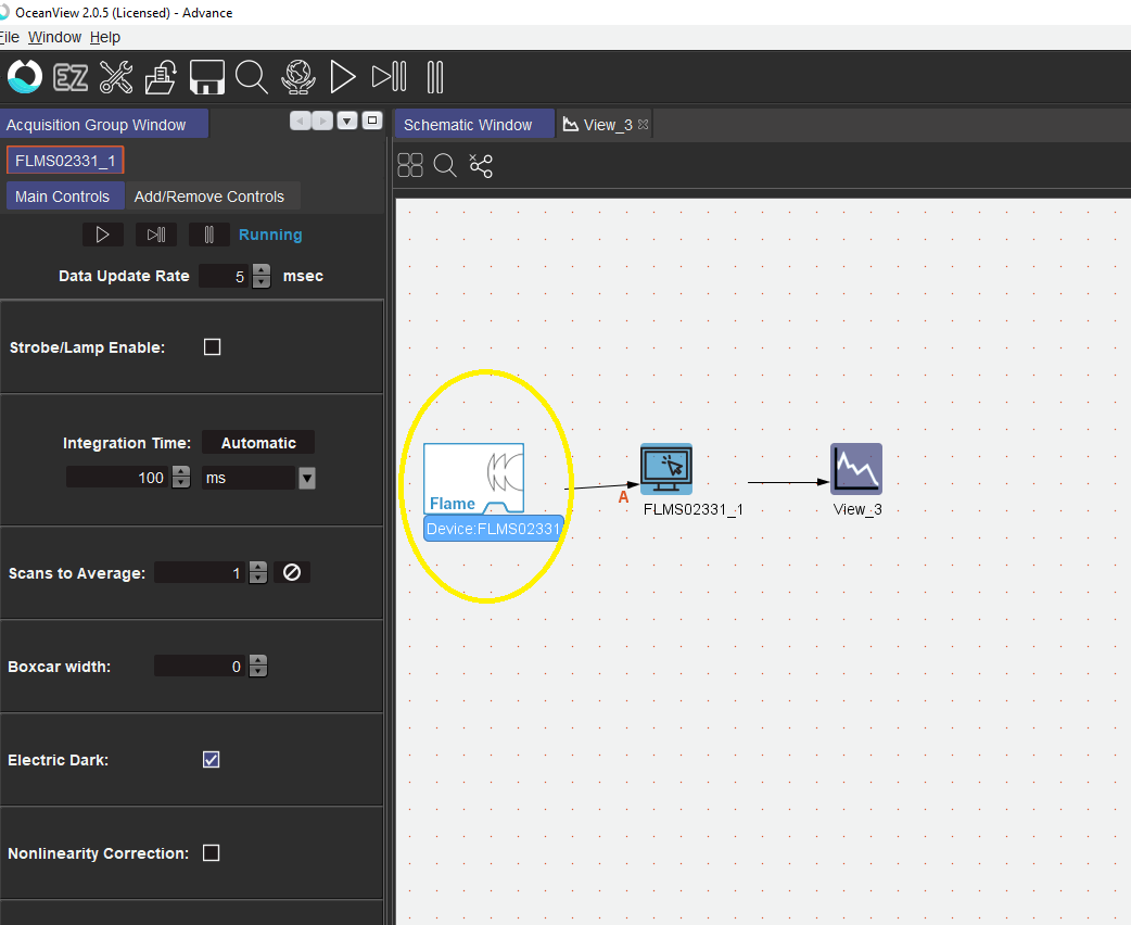 FindYourSpectrometerConfigurationInOceanViewSW_Step2.png